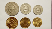 Kovanice 10, 20 i,50 para-1 ,2 ,10 dinara,1977 SFR Jugoslavija-lot