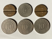 Kovanice Jugoslavija i talijanski žetoni 1970-e