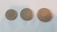KOVANICE  SFRJ  1980 g- 2,5,10 dinara, cijena  je  za  lot