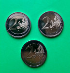 KRALJ TOMISLAV - 2 EURA - 3 Kovanice -