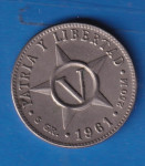 KUBA CUBA 5 CENTS 1961   - K 4004