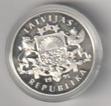LATVIJAS 10 LATU 1995 AG UNC