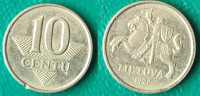 Lithuania 10 centas, 1997 / 0,80 EURO !!!