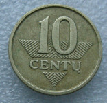 LITHUANIA 10 CENTU 2007