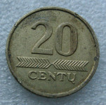 LITHUANIA 20 Centų 1997