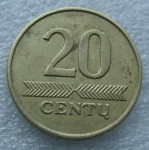 LITHUANIA 20 Centų 2007