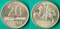 Lithuania 20 centas, 2009 +/ 1,00 EURO !!!