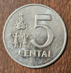 LITHUANIA- 5 CENTAI 1991.