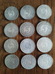 Lot srebrnjaka 5 Mark 1960 - 1966 Njemačka