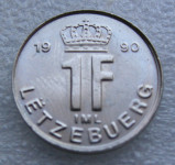LUXEMBOURG 1 FRANC 1990