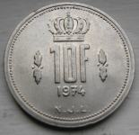 LUXEMBOURG 10 FRANCS 1974