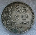 LUXEMBOURG 25 CENTIMES 1927