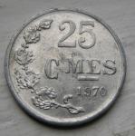 LUXEMBOURG 25 CENTIMES 1970