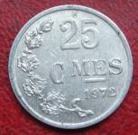 LUXEMBOURG 25 CENTIMES 1972