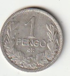 MAĐARSKA 1 PENGO 1927 AG UNC