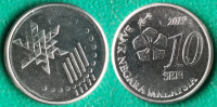 Malaysia 10 sen, 2019 / 1,00 EURO !!!