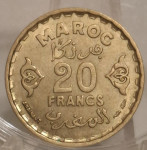 MAROKO 1954 - 20 FRANAKA
