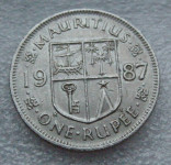 Mauritius 1 Rupee 1987