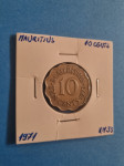 Mauricijus (Mauritius) 10 Cents 1971