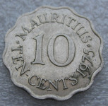 MAURITIUS 10 CENTS 1975