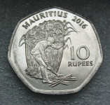 Mauritius 10 Rupees 2016
