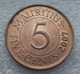 Mauritius 5 Cents 2007