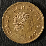 MEXICO- 5 CENTAVOS 1974.