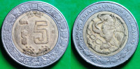 Mexico 5 pesos, 1998 ***/
