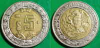 Mexico 5 pesos, 2007 ***/
