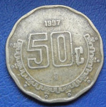 MEXICO 50 CENTAVOS 1997