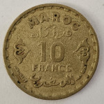 MOROCCO- 10 FRANCS 1951.