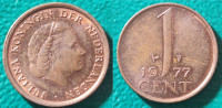 Netherlands 1 cent, 1977 ***/ 0,90 EURO !!!