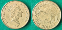 New Zealand 1 dollar, 1991 ***/ 3,00 EURO !!!