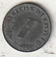 NJEMAČKA 1 PFENINGA 1942 B.WIENNE ZINK UNC