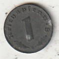 NJEMAČKA 1 PFENINGA 1943 D,MUNICH ZINK