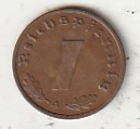 NJEMAČKA 1 PFENINGA 1937 A,BERLIN COPER UNC
