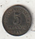 NJEMAČKA 5 PFENING 1919 A KOVNICA BERLIN IRON