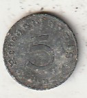 NJEMAČKA 5 PFENING 1941 KOVNICA STUTGART