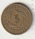 NJEMAČKA 5 PFENING 1925 D KOVNICA MUNICH BRONZA UNC
