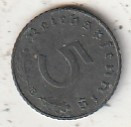 NJEMAČKA 5 PFENING 1940 E KOVNICA MULDEHUTTEN ZINK