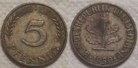 Germany 5 pfennig, 1950 Mintmark "F" - Stuttgart ***/