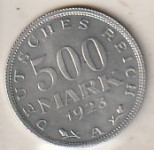 NJEMAČKA 500 MARK 1923 A UNC