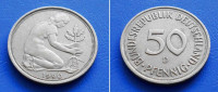 NJEMAČKA GBR GERMANY 50 PFENNIG 1990 D KM:109.2 - SADNICA HRASTA