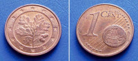 NJEMAČKA GERMANY 1 EURO CENT 2012 F KM.207