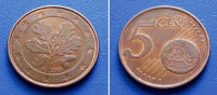 NJEMAČKA GERMANY 5 EURO CENT 2007 A KM.209