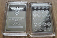 Njemačka porebrena od 1 unce - željezni križ - njemačko carstvo