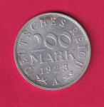 NJEMAČKA REICH 200 MARK 1923 A  - 1829