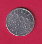 NJEMAČKA REICH 200 MARK 1923 E  - 1826
