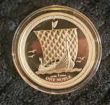 Noble Isle of Man 1oz Silver Coin - rijetko - srebrnjak
