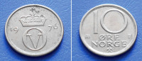 NORVEŠKA NORGE 10 ORE 1976 KM. 416 - OLAV V